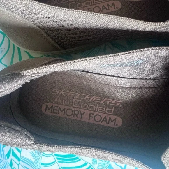 Skechers Taupe Lace-Up Shoes - Picture 5 of 6